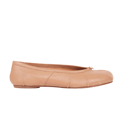 Ballerine bout fendu nude